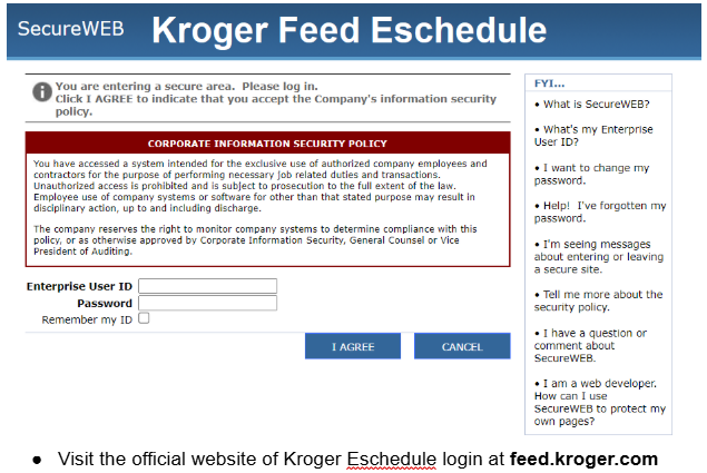 Kroger Feed Login